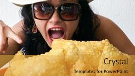  Presentation with latin america - Slide set with latin america caribe - pastel brazilian snack background and a gold colored foreground