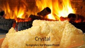  Presentation with pastel - Beautiful slide set featuring latin america caribe - pastel brazilian snack backdrop and a yellow colored foreground