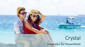  Presentation with latin america - Slide deck having latin-america isla mujeres mexico background and a sky blue colored foreground