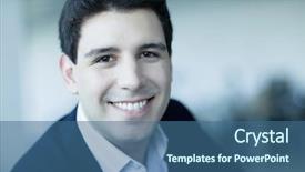  Presentation with christian templar knight looking - Slide deck enhanced with latin american - portrait of smiling young businessman background and a ocean colored foreground