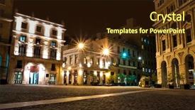  Presentation with san francisco - Colorful slide set enhanced with latin american - square of san francisco backdrop and a tawny brown colored foreground