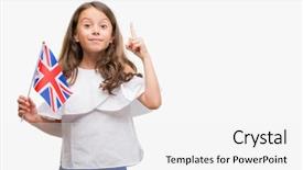  Presentation with math cubic roots of unity complex number - Colorful theme enhanced with latin american flags - brunette hispanic girl holding flag backdrop and a white colored foreground