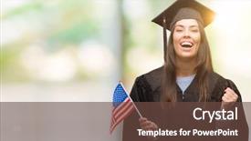  Presentation with free america roadmap - Colorful PPT theme enhanced with latin american flags - young hispanic woman wearing graduated backdrop and a  colored foreground