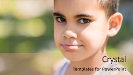  Presentation with amerika latin - Presentation consisting of latin child with a diffus background and a coral colored foreground