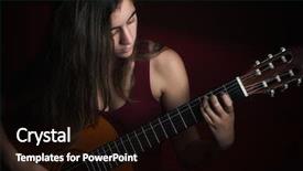  Presentation with teenage girl - Slides with latin classics - low key image background and a wine colored foreground