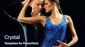  Presentation with professional - PPT layouts enhanced with latin dance - beautiful couple of professional artists background and a navy blue colored foreground