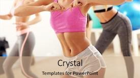  Presentation with community service happy volunteer group - Cool new slides with latin dance - group of happy people backdrop and a coral colored foreground