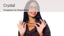  Presentation with latin kings gang - Amazing theme having latin female isolated on white backdrop and a light gray colored foreground