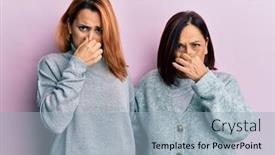  Presentation with breath - Amazing theme having latin-mother-and-daughter-wearing backdrop and a light blue colored foreground