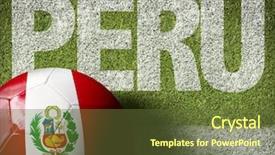  Presentation with soccer field - Colorful presentation design enhanced with latin words - soccer field with the text backdrop and a tawny brown colored foreground