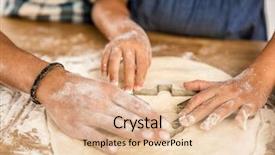  Presentation with latina - Cool new PPT theme with latina - close-up shot of hands backdrop and a lemonade colored foreground