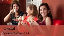  Presentation with latina - Cool new presentation with latina - three generations of hispanic women backdrop and a red colored foreground