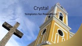  Presentation with granada - Amazing presentation theme having circulation free - little rill with brown stones backdrop and a tawny brown colored foreground