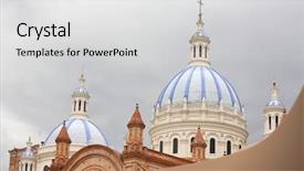  Presentation with ecuador - PPT layouts enhanced with latinamerica - cathedral of the immaculate conception background and a white colored foreground