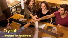  Presentation with latino students - Colorful presentation design enhanced with latino - students getting ready for final backdrop and a tawny brown colored foreground