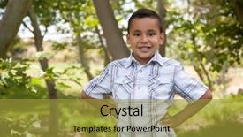  Presentation with latino - Beautiful slides featuring latino children - handsome young hispanic boy having backdrop and a  colored foreground