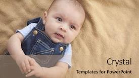  Presentation with latino - Beautiful slide set featuring latino children - happy mixed race baby boy backdrop and a coral colored foreground
