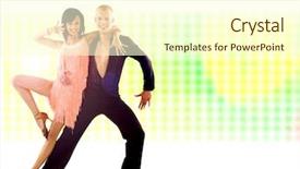  Presentation with bright - Beautiful slides featuring latino dances - dancers in action isolated backdrop and a cream colored foreground