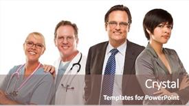  Presentation with nurses - Theme consisting of  background and a  colored foreground