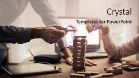  Presentation with bridge playing cards - Cool new PPT theme with latinoamerica - playing jenga backdrop and a lemonade colored foreground