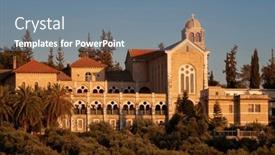  Presentation with tribes of israel - Slides with latrun-monastery-latrun-abbey background and a seafoam green colored foreground