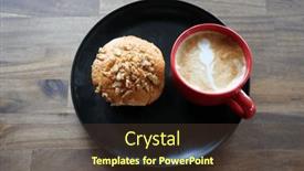  Presentation with black art - PPT layouts having latte-with-a-banana-walnut background and a  colored foreground