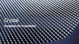  Presentation with chrome aluminium texture metal - Presentation theme enhanced with design gitter - metal texture close-up background and a ocean colored foreground