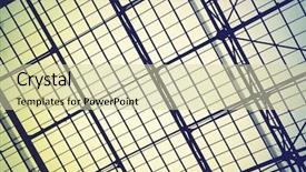  Presentation with window frame - Beautiful slides featuring skylight window - abstract architectural background backdrop and a soft green colored foreground