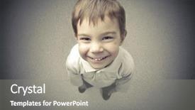  Presentation with height - Amazing presentation having laughing child backdrop and a gray colored foreground