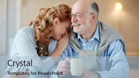  Presentation with cookies - Presentation theme consisting of laughingat kitchen table with tea background and a light blue colored foreground