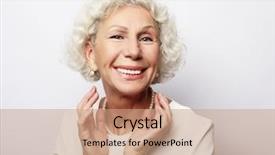  Presentation with old people - Slides featuring laughter - lifestyle emotion and people concept background and a coral colored foreground