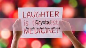  Presentation with best - PPT theme enhanced with laughter is the best medicine background and a soft green colored foreground