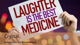  Presentation with best - Cool new presentation with laughter is the best medicine backdrop and a coral colored foreground