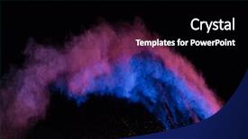  Presentation with color powder - Amazing slides having launched colorful powder isolated backdrop and a black colored foreground