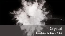  Presentation with powder - Colorful slide set enhanced with launched-silver-powder-on-black backdrop and a dark gray colored foreground