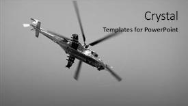  Presentation with helicopter - Beautiful presentation featuring blue contact len case backdrop and a cool aqua colored foreground.