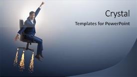  Presentation with stock market abstract business concept - Amazing presentation having launcher - businessman in promotion business concept backdrop and a lemonade colored foreground