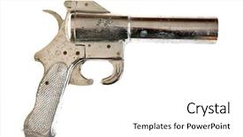  Presentation with flare - Audience pleasing PPT theme consisting of launcher - genuine flare gun aka very backdrop and a white colored foreground