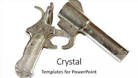  Presentation with flare - Beautiful presentation design featuring launcher - very pistol or flare gun backdrop and a  colored foreground