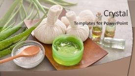  Presentation with spoon - Beautiful presentation theme featuring laundry care products - spa setting with spoon salt backdrop and a  colored foreground