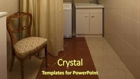  Presentation with live amd - Theme with laundry courtain amd chair nobody background and a tawny brown colored foreground