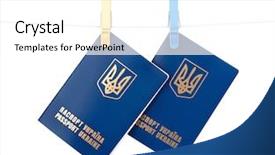  Presentation with international - Cool new slide deck with chocolate cake in a red mug with a cherry on top close up backdrop and a wine colored foreground