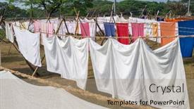  Presentation with dhobi ghat - Slides enhanced with laundry-drying-on-a-rope background and a coral colored foreground