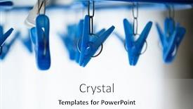 Presentation with laundry - PPT theme with laundry-equipment-laundry-clip-hanger background and a cool aqua colored foreground