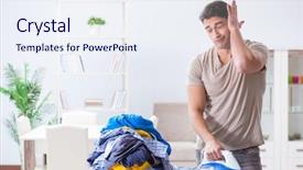  Presentation with hiduism clothing - Beautiful theme featuring laundry services - young man husband doing clothing backdrop and a sky blue colored foreground