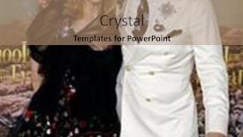  Presentation with evil - Presentation design having laurie-feig-and-paul-feig background and a coral colored foreground