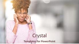  Presentation with african american collaboration - Presentation theme with laut - beautiful young african american woman background and a lemonade colored foreground