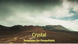  Presentation with lava - Presentation design consisting of lava desert lanzarote canary island background and a  colored foreground