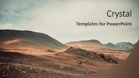  Presentation with lava - Slide deck consisting of lava desert lanzarote canary island background and a  colored foreground