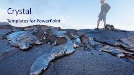  Presentation with hawaii - Colorful slide set enhanced with flow on big island hawaii backdrop and a sky blue colored foreground